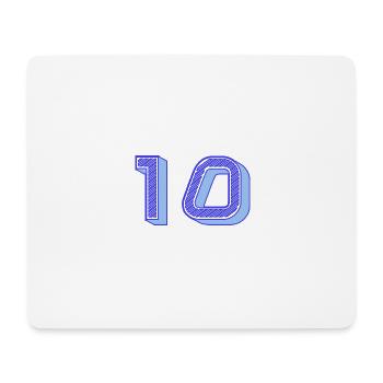 10. 10 YEARS. 10th ANNIVERSARY. 10 YEAR ANNIVERSARY. - Mouse Pad (horizontal) - white - Front