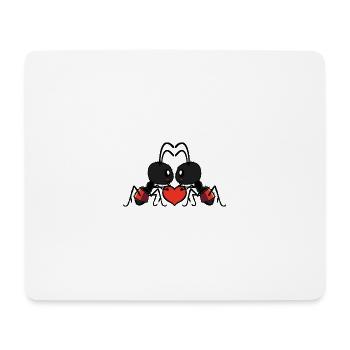 Ant Couple In Love Insect Animal Valentine's Day - Mouse Pad (horizontal) - white - Front