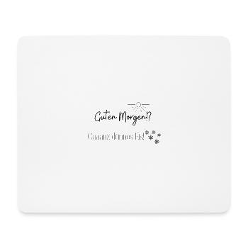 Dünnes Eis - Morgenmuffel-Edition - schwarz - Mousepad (Querformat) - Weiß - Vorne