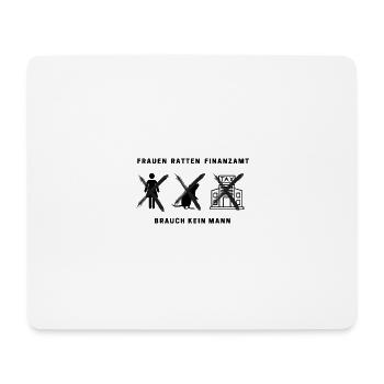 Frauen Ratten Finanzamt - Mousepad (Querformat) - Weiß - Vorne