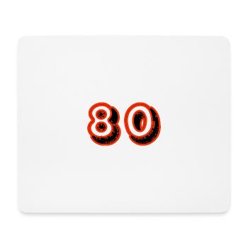 80. 80 YEARS. 80th ANNIVERSARY. 80TH BIRTHDAY. - Mouse Pad (horizontal) - white - Front