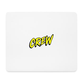 Crew Schriftzug - Mousepad (Querformat) - Weiß - Vorne
