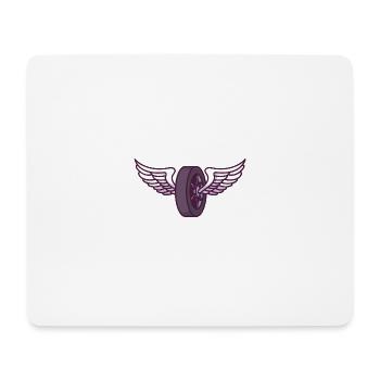Illustration du pneu de moto - Tapis de souris (format paysage) - blanc - Devant