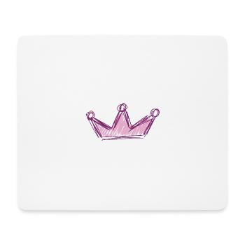 Queen Crown Cute - Mouse Pad (horizontal) - white - Front