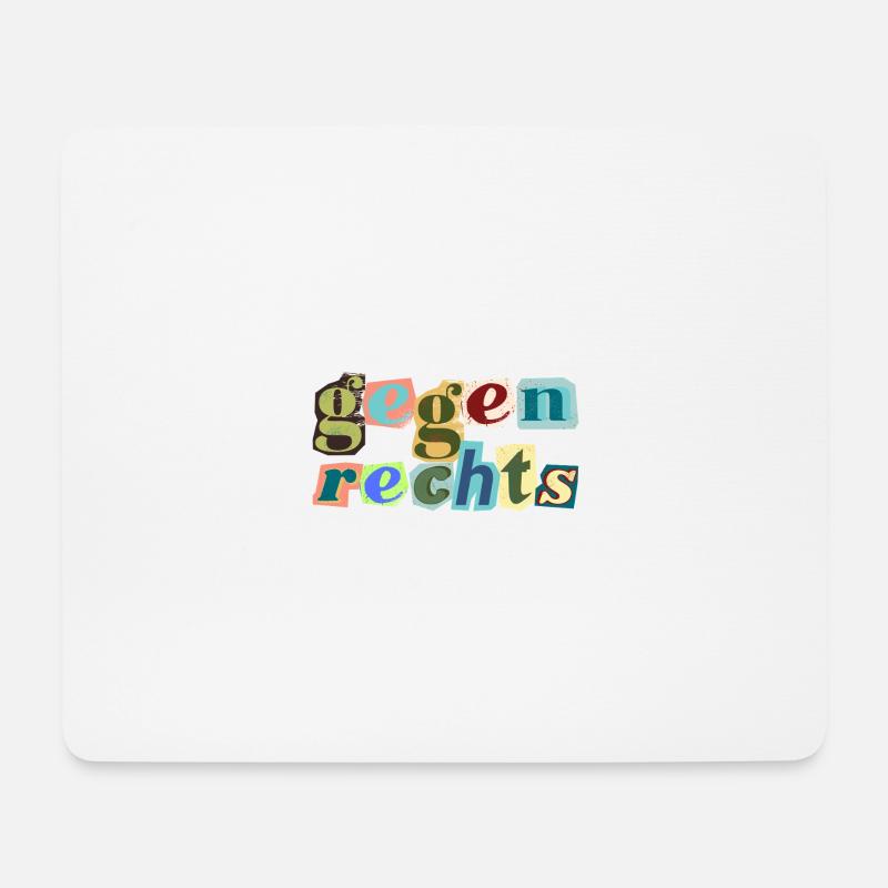Statement bunt - Mousepad (Querformat) - Weiß