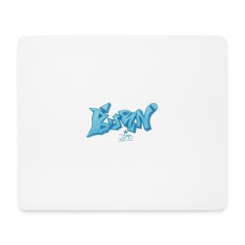 Blaues Graffiti Bevin Style - Mousepad (Querformat) - Weiß - Vorne