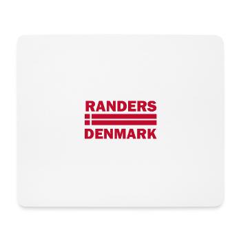 Randers-Dänemark-Flaggenemblem - Mousepad (Querformat) - Weiß - Vorne