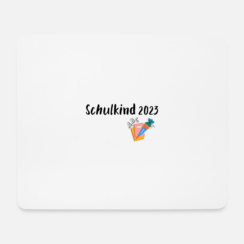 Schulkind 2023 - Mousepad (Querformat) - Weiß