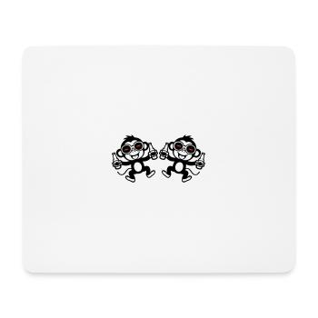 Monkey Beer Party Team - Mouse Pad (horizontal) - white - Front