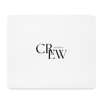 Crew logo in black - Mouse Pad (horizontal) - white - Front