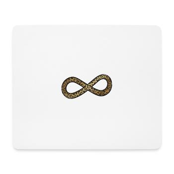 Motif Léopard Infini - Tapis de souris (format paysage) - blanc - Devant