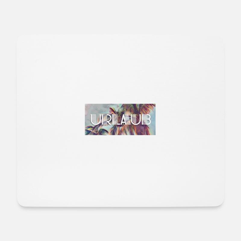 Urlaub unter Palmen - Mousepad (Querformat) - Weiß