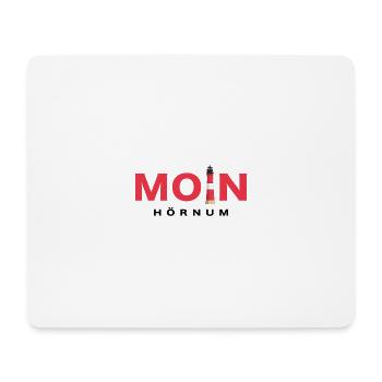 Moin Sylt, Leuchtturm Hörnum - Mousepad (Querformat) - Weiß - Vorne