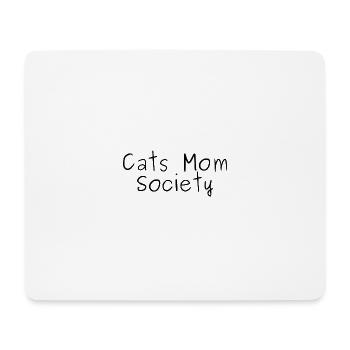 Cats Mom Society - Mousepad (Querformat) - Weiß - Vorne