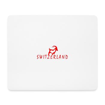 Switzerland Steinbock - Mousepad (Querformat) - Weiß - Vorne