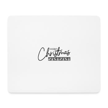 Merry Christmas - Tapis de souris (format paysage) - blanc - Devant