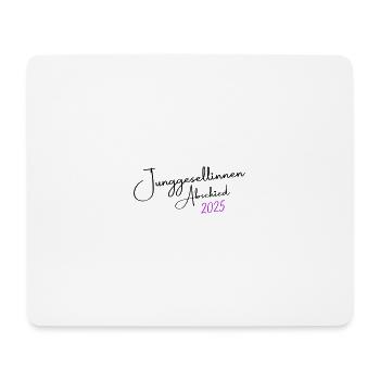 Junggesellinnen Abschied 2025 Schrift - Mousepad (Querformat) - Weiß - Vorne