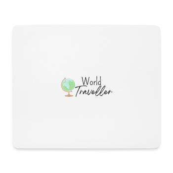 Voyageur du monde - Tapis de souris (format paysage) - blanc - Devant