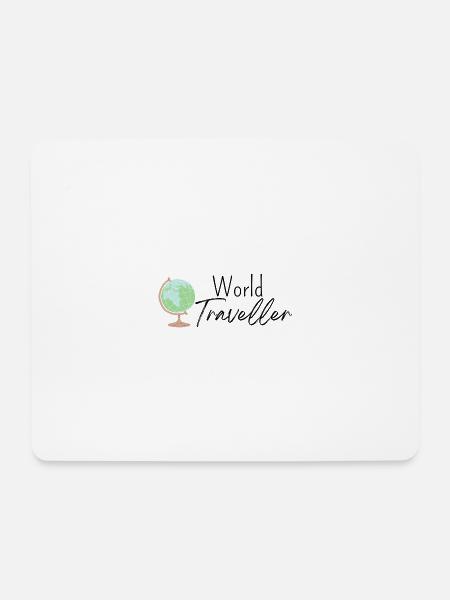 World Traveller - Mouse Pad (horizontal) - white