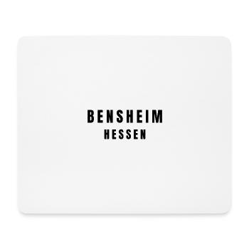 Bensheim, Hesse - Tapis de souris (format paysage) - blanc - Devant
