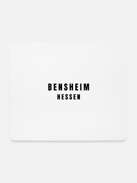 Bensheim Hessen - Mousepad (Querformat) - Weiß