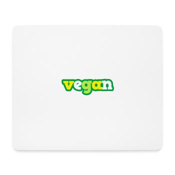 Green vegan - Mouse Pad (horizontal) - white - Front