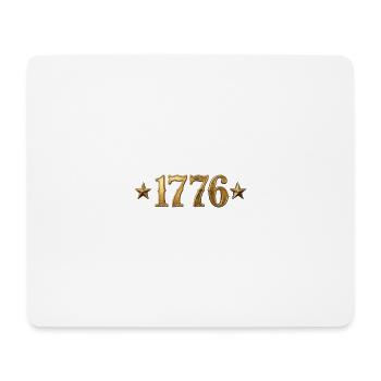1776 Vintage Gold Stars Patriotic - Mouse Pad (horizontal) - white - Front
