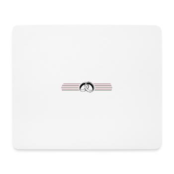 Eheringe Symbol Hochzeit - Mousepad (Querformat) - Weiß - Vorne