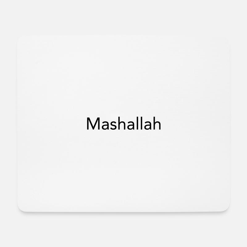 mashallah - Mousepad (Querformat) - Weiß