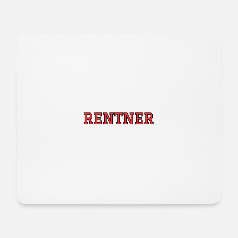 Rentner - Mousepad (Querformat) - Weiß