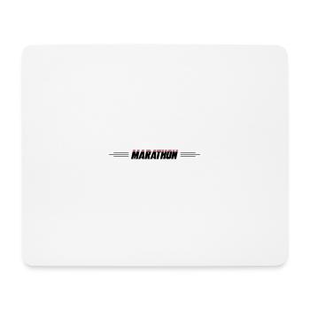 Marathon Running Line - Mouse Pad (horizontal) - white - Front