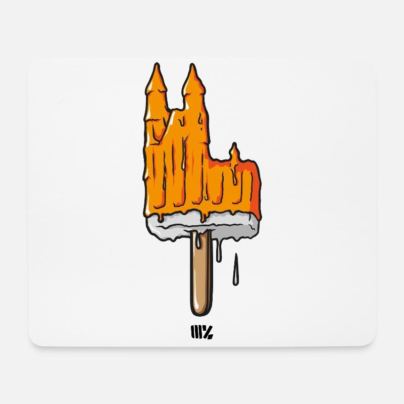 Dom am Stiel - Mousepad (Querformat) - Weiß