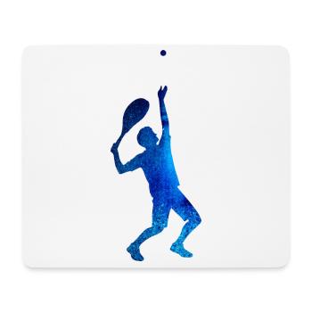 surcharge, tennis,colorful,graffiti,blue - Mouse Pad (horizontal) - white - Front
