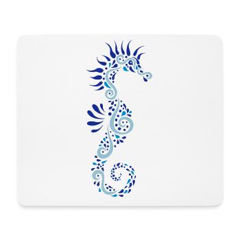 seahorsey - Mousepad (Querformat) - Weiß - Vorne