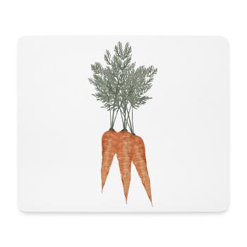 Nostalgischer Karotten Bund als Vintage Zeichnung - Mousepad (Querformat) - Weiß - Vorne