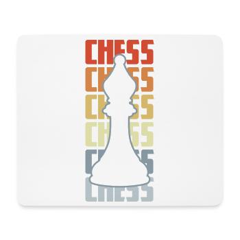 Vintage Schach - Mousepad (Querformat) - Weiß - Vorne