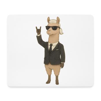 Karl Lamafeld rocks - Mouse Pad (horizontal) - white - Front