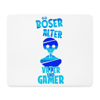 Vater Papa Computerspieler Gamer Zocker Zocken - Mousepad (Querformat) - Weiß - Vorne