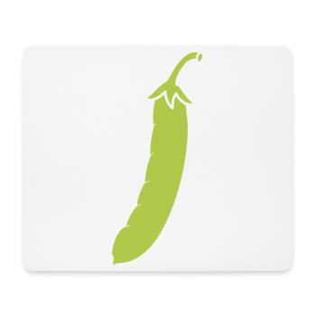 Französische Bohne - Mousepad (Querformat) - Weiß - Vorne