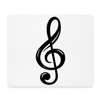Symbole clé - Tapis de souris (format paysage) - blanc - Devant