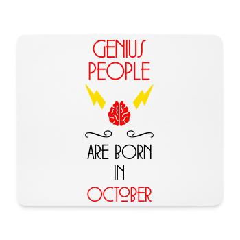 Genie Born October Baby Gift - Mouse Pad (horizontal) - white - Front