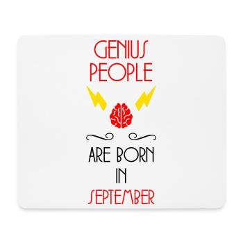 The Genies were born in September Humour - Mouse Pad (horizontal) - white - Front