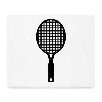 Raquette de tennis - Tapis de souris (format paysage) - blanc - Devant