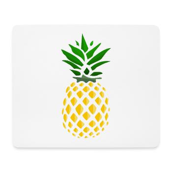 Ananas Tropenprint  - Mousepad (Querformat) - Weiß - Vorne