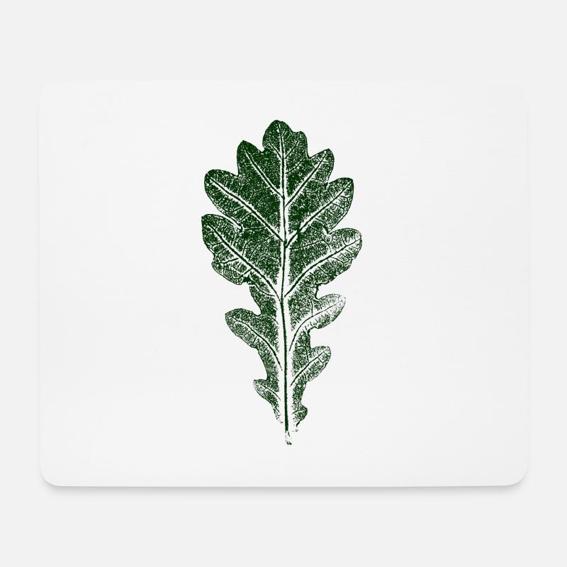 Oak Leaf / LEAF / OAK Nature & Forest - Mouse Pad (horizontal) - white