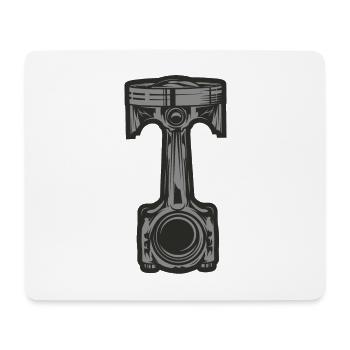 Kolben mit Pleuel - Mousepad (Querformat) - Weiß - Vorne