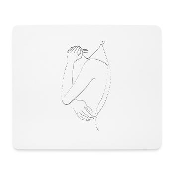 Woman - Mousepad (Querformat) - Weiß - Vorne