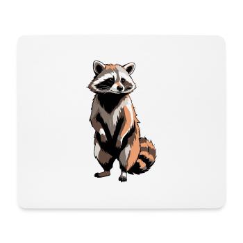 Waschbär - Cute Animal Sticker - Mousepad (Querformat) - Weiß - Vorne