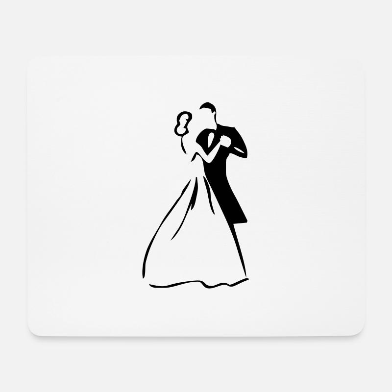 couple - Mouse Pad (horizontal) - white