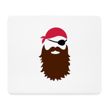 Pirat - Mousepad (Querformat) - Weiß - Vorne